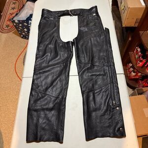 Harley Davidson Women’s Genuine Leather Chaps Size XL